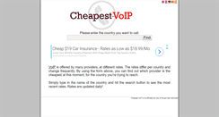 Desktop Screenshot of cheapest-voip.com