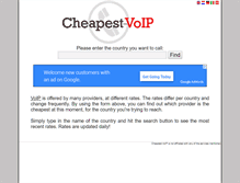 Tablet Screenshot of cheapest-voip.com